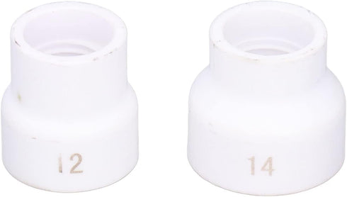 2Pcs TIG Welding Cup Welding Torch Cup Ceramic Nozzle Accessory Kit for WP9/17/18/20/25/26 (White)...