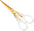NatSumeBasics Rose Gold Scissors Clear Office Scissors All Purpose Scissor Professional Fabric Dressmaker Shears for Cutting Paper Cloth Leather C...