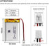 EEMB Lithium Polymer Battery 3.7V 1100mAh 903042 Lipo Rechargeable Battery Pack with Wire JST Connector for Speaker and Wireless Device- Confirm D...