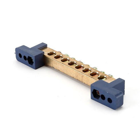 2Pcs Gold Terminal Bus Bar Terminal Blocks Terminal Bar Copper Wires Terminal Grounding Bars Ground Bus Bars Ground Blocks?Ground Circuit Terminal...