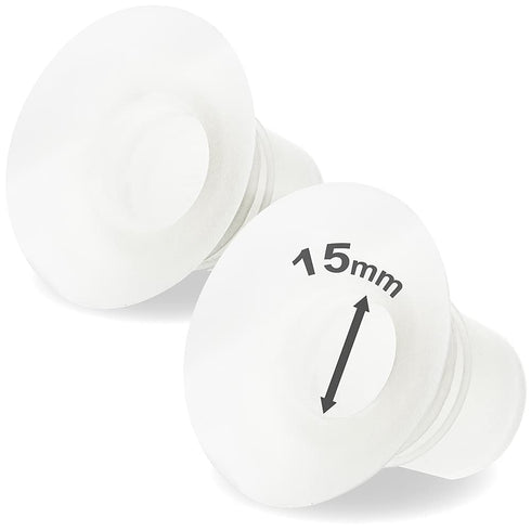 Nenesupply 15mm Flange Insert Compatible with Elvie Flange Pump Parts Elvie Stride Flange Medela Momcozy Flange Spectra Willow Reduce 24mm to 15mm...