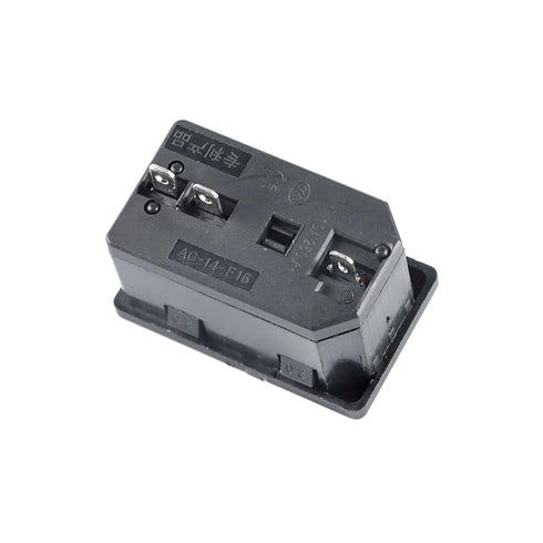 3PCS AC-14-F16 Power Switch 10A 250V AC-01 KCD4 Copper Power Socket Plug Fuse 3Pin Power Outlet...