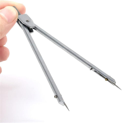 Utoolmart Professional Geometry Compass,Math Compass, Drawing Compass, Metal Precision Compass for Drafting, School, Woodworking 1 Pcs...