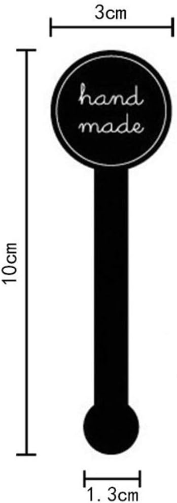 200Pcs (20 Sheets) Cute Hand Made Self-Adhesive Stickers Food Retail Package Seal Self Adhesive Paper Sticker Decorative Labels for Handmade Bakin...