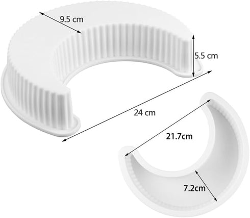 Crescent Moon Shape Silicone Cake Pan, Moonlight Sonata Mousse Cake Bread Pizza Baking Mold Kitchen Bakeware Tools...