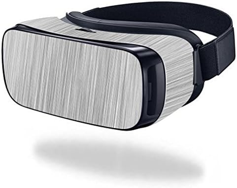 MightySkins Skin Compatible with Samsung Gear VR (Original) Cover wrap Sticker Skins Steel......