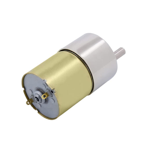 520 High Torque Micro Brush DC Motor Low Speed Gear Reduction Motor Eccentric Shaft Gearbox Diameter 37mm High Torque All Metal Gear Electric Micr...