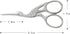 3.7Inch Embroidery Scissors Knitting Scissors Sharp Tip Stainless Steel Scissors Little Scissors for Cross Stitch Cutting Embroidery Sewing Handcr...