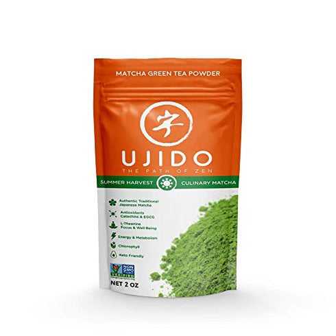 Ujido Summer Harvest Culinary Matcha, 2 oz., 46 Servings – Culinary Grade Japanese Matcha Powder – Gluten Free & Keto Friendly – Smooth, Mellow Fl...