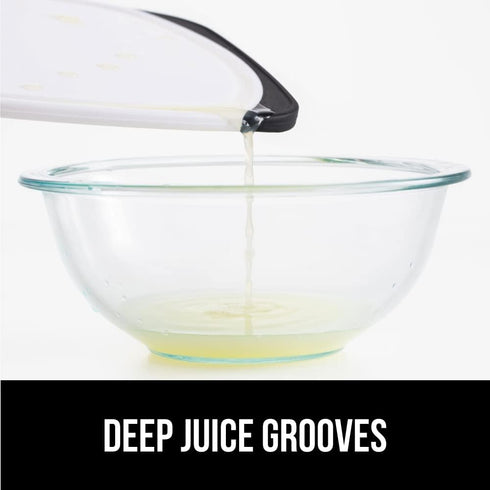 GORILLA GRIP BPA-Free Reversible Kitchen Cutting Board Set of 3, US Designed, Nonporous, Juice Grooves Catch Liquid, Slip Resistant Border, Dishwa...