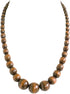 Natural Wood Beads Necklace for Men Women Wooden Chain Unisex Chunky Bead Necklaces...
