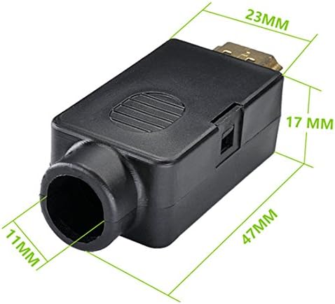 Oiyagai HDMI Solderless Male Quick Connector, Port Terminal Solderfree Breakout Connector Board with Case Accessories...