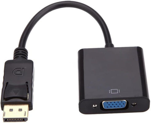 DisplayPort to VGA Adapter, DP to VGA Converter Display Port Male to VGA Female Converter Cable Adapter for Computer PC Desktop Laptop Projector.....