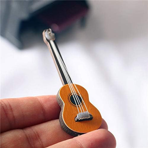 NWFashion 2PCS Musical Instruments Guitar/Beth Dollhouse Miniature Accessories Toy Set...