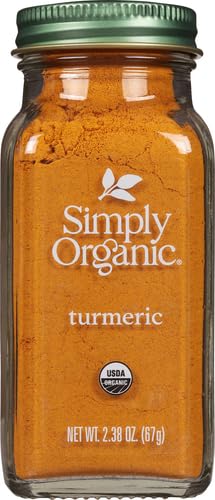 Simply Organic Ground Turmeric Root, Certified Organic | 2.38 oz | Pack of 2 | Curcuma longa L....