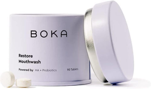 Boka Travel Size Mouthwash Tablets - Hydroxyapatite, Fluoride/Alcohol Free & Eco-Friendly - Chewable Tablet to Freshen & Kill Bad Breath Quickly, ...