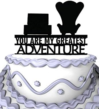 Meijiafei Wedding Cake Topper - Up You Are My Greatest Adventure for Celebration Party Supplies...