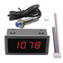 4 Digital Red LED Tachometer RPM Gauge Speed Meter with Hall Magnet Sensor NPN-NO Switch for Lathe Conveyor Belt...