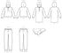 McCall Pattern Company McCall's Pants and Hoodie Sweater Sewing Patterns, Women's 4-14 and Dog Sizes S-L...