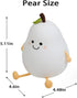 Cute Night Light Rechargeable with 7 Color Changing and Timer, Kids Pear Night Light for Toddler Baby Christmas Gifts, Touch Portable LED Silicone...