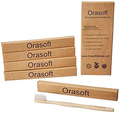 Extra Soft Toothbrush for Sensitive Teeth and Gums 5 Pack | Soft Bristle Toothbrushes | Extra Soft Toothbrush for Adults| Extra Soft Toothbrush fo...