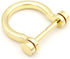 CRAFTMEMORE D-Rings Screw in Shackle Horseshoe D Ring DIY Key Holder Purse Accessory for 3/4 Inch Strap 4 pcs (Gold)...