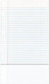 School Smart 85243 Cursive Ruled Notebook Paper with Margin - 8 in x 10 1/2 in - Ream of 500 - White - 085243...