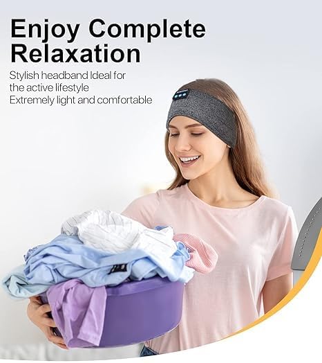Sleeping Headphones Bluet00th Headband, Sleeping Headphones Wireless Bluet00th, Long Time Play Sleeping Headsets with Built in Speakers Perfect fo...