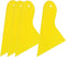 Yellow Plastic Scraper Tool Car Vinyl Wrap Squeegee Window Film Squeegee for Removing Air Bubbles, or Removing Glass Decals 4Pack...
