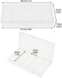 OriGlam 9.5cm / 3.74inch 5 Grids Clear Plastic Organizer Box Storage Container Box, Storage Clear Jewelry Box, Plastic Bead Storage Container Orga...