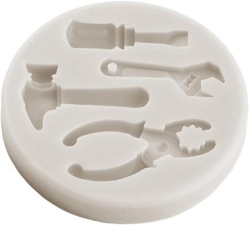 Construction Tools Fondant Silicone Molds Hand Tools Chocolate Mold For Cake Decorating Cupcake Topper Candy Gum Paste Polymer Clay Set Of 4...