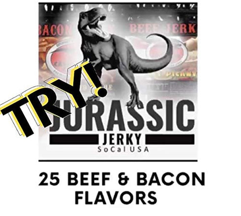 INFERNO X and Creeping Reaper Jerky - Jurassic Jerky Carnivore Candy Peppered Beef Jerky HOTTEST PEPPERS in the WORLD!! Sweet with Heat! High prot...