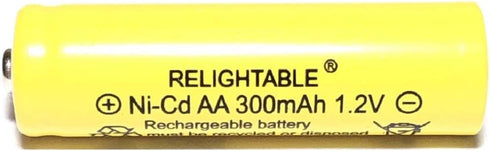 RELIGHTABLE Solar Light AA Ni-CD 300 mAh Rechargable Batteries K (Pack of 20)...