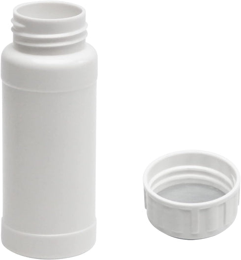 Bettomshin 10Pcs 100ml PE Plastic(Food Grade) Bottles, Wide Mouth Lab Reagent Bottle Liquid/Solid Sample Seal Sample Storage Container Chemical Bo...
