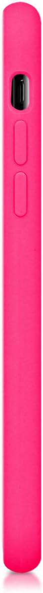 kwmobile Case Compatible with Apple iPhone X Case - TPU Silicone Phone Cover with Soft Finish - Neon Pink...
