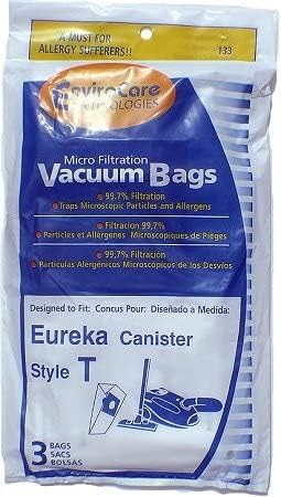 9 Eureka Style T Canister Vacuum Cleaner Bags For 61555A 972 970...