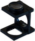 Binger 10x Compact Metal Folding Magnifier Optical Glass Linen Tester Promotion Folding Loup...