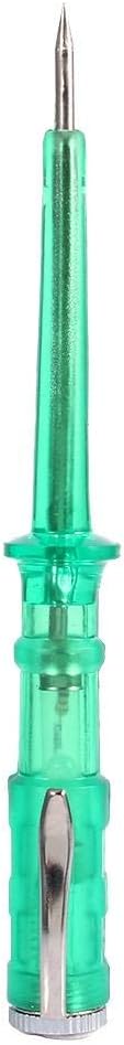Automotive Circuit Tester, Test Light Probe with Indicator Light and Extended Spring Wire, DC 6V 12V 24V Light Bulb Voltage Test Pen(Green)...