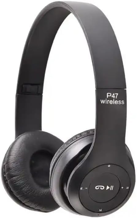 Upgraded Hybrid Active Headphones with Transparent Modes Playtime Wireless Bluetooth with Mic, Deep Bass Soft-Earpads Fast Charging-Black...