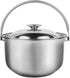 Zerodeko Stainless Steel Stock Pot With Lid Stew Cooking Pot Soup Pot Stew Simmering Pot Stockpot Pasta Pot Cookware For Home Kitchen Restaurant 1...