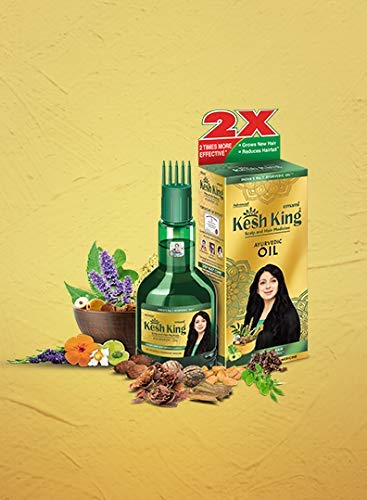 Ayurvedic Hair Oil | Herbal Oil with Bhringraj & Amla | Enhance Hair Growth | Reduce Hairfall | Nourishes Scalp | Provides Long & Thick Hair | 3.3...