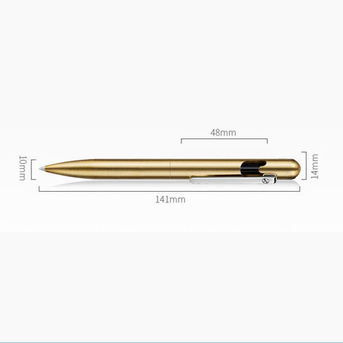 Bolt Action Pen?Made in German? Luxury Metal Writing Pen for Office, and Pocket Use - Refillable Ballpoint Ink - Sleek Black Design (Copper)...