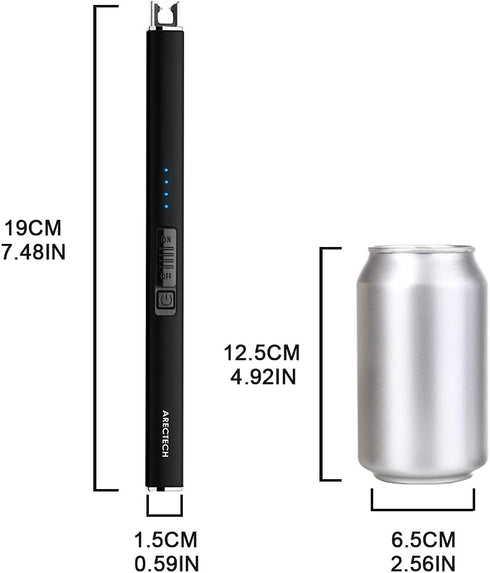 ARECTECH Electric Candle Lighter with Type-C Cable Birthday Gift for Man Women Wife Rechargeable Plasma Arc Lighters for Candle Camping Kitchen St...