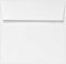LUXPaper Square Invitation Envelopes | Peel & Press | 6 1/2" x 6 1/2" | Bright White | 70lb. Text | 50 Qty...