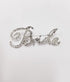 Rhinestone Bride Brooch Pin for Women Girls Fashion Crystal Letter Wedding Bouquet Brooches Lapel Pins Delicate Dress Accessories Jewelry Gift for...