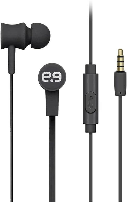 PureGear PureBoom Premium Tangle Free in-Ear Stereo Headphones with Built-in Mic, 3.5mm Wired Earbud for Laptops, Computers, iPhone, Android Phone...