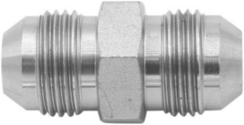 3/8" JIC Male x 1/4" JIC Male Flared Straight Tube Hydraulic Adapter Fitting (5-PACK) | 2403-06-04...