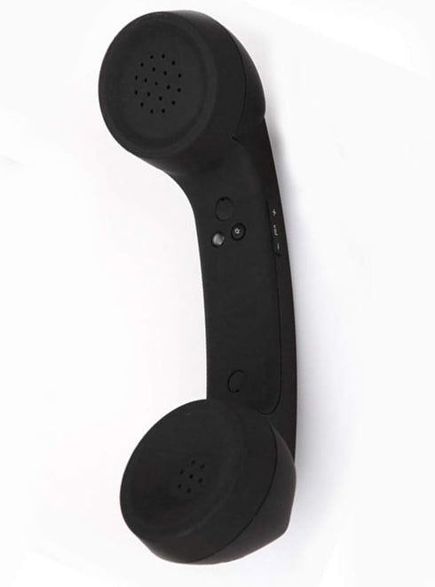 Retro Telephone Handset, Bluetooth Cordless Mobile Phone Radiation Proof Telephone Handset USB Handsets for Cell Phones(Black)...