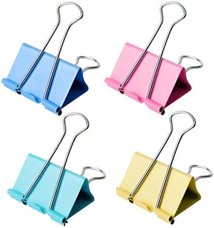 18 Pcs Colorful Extra Large Binder Clips 2 inch Length for Office...