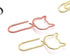 30pcs Kitten Shape Paper Clips with Clear Box, Rose Gold and Yellow Gold, Funny Cute Paperclips Bookmarks Planner Clips for Fun Office Supplies Sc...